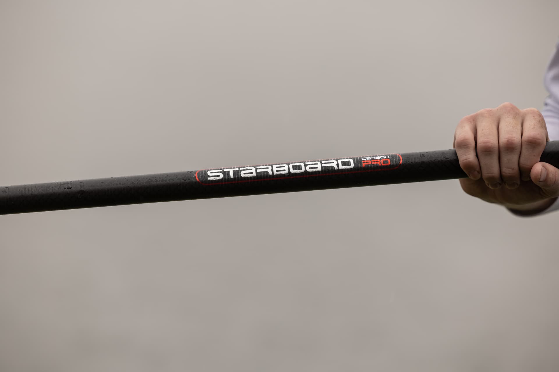 Close-up detail of a Starboard paddle